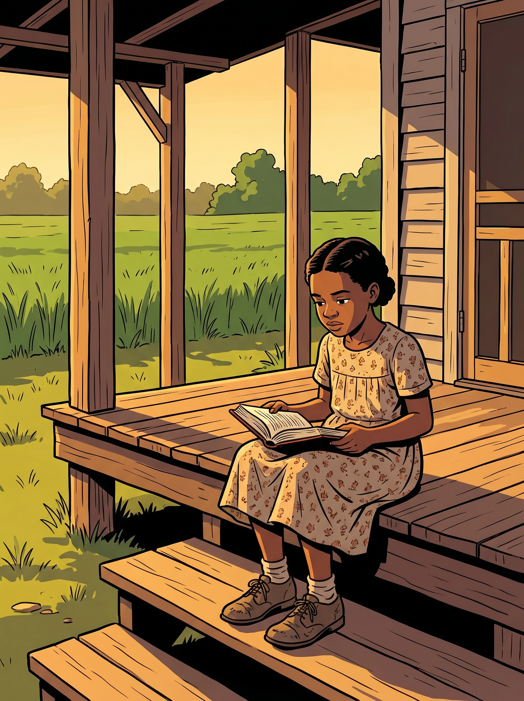 Young Rosa illustration